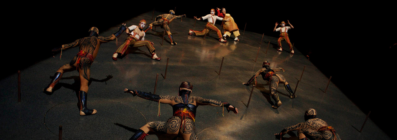 KA by Cirque du Soleil Acrobats Climbing
