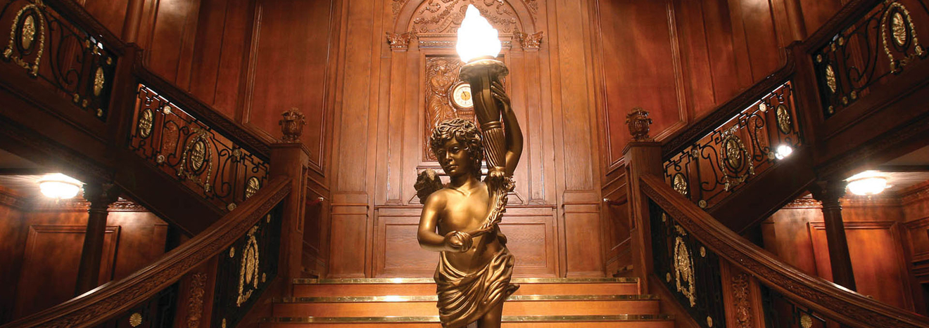 Titanic Exhibit Las Vegas Cupid In Stairway