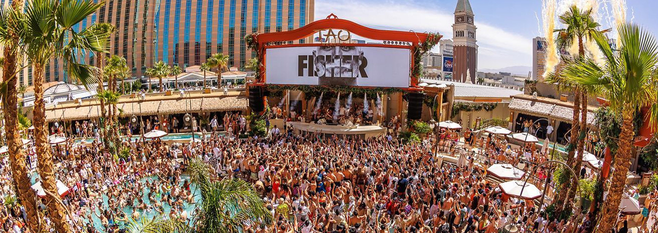 Tao Beach Las Vegas Crowd