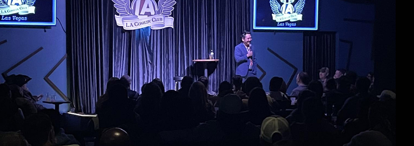 LA Comedy Club Las Vegas Comedian On Stage