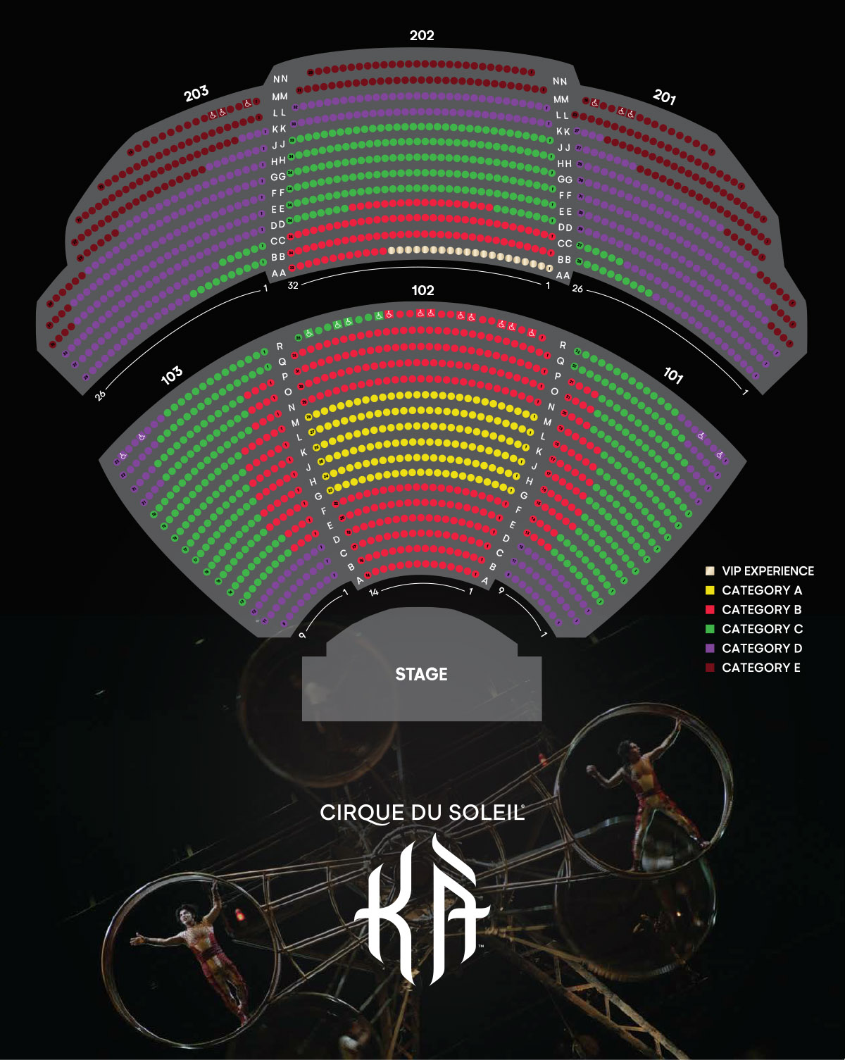KA Las Vegas Seating Chart