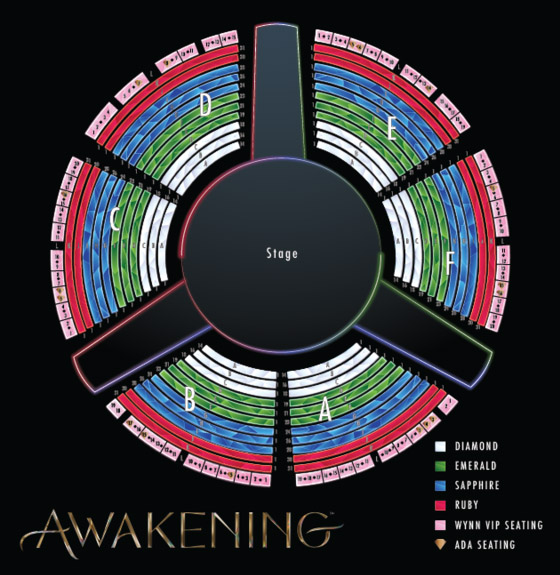 Awakening Seating Chart Las Vegas