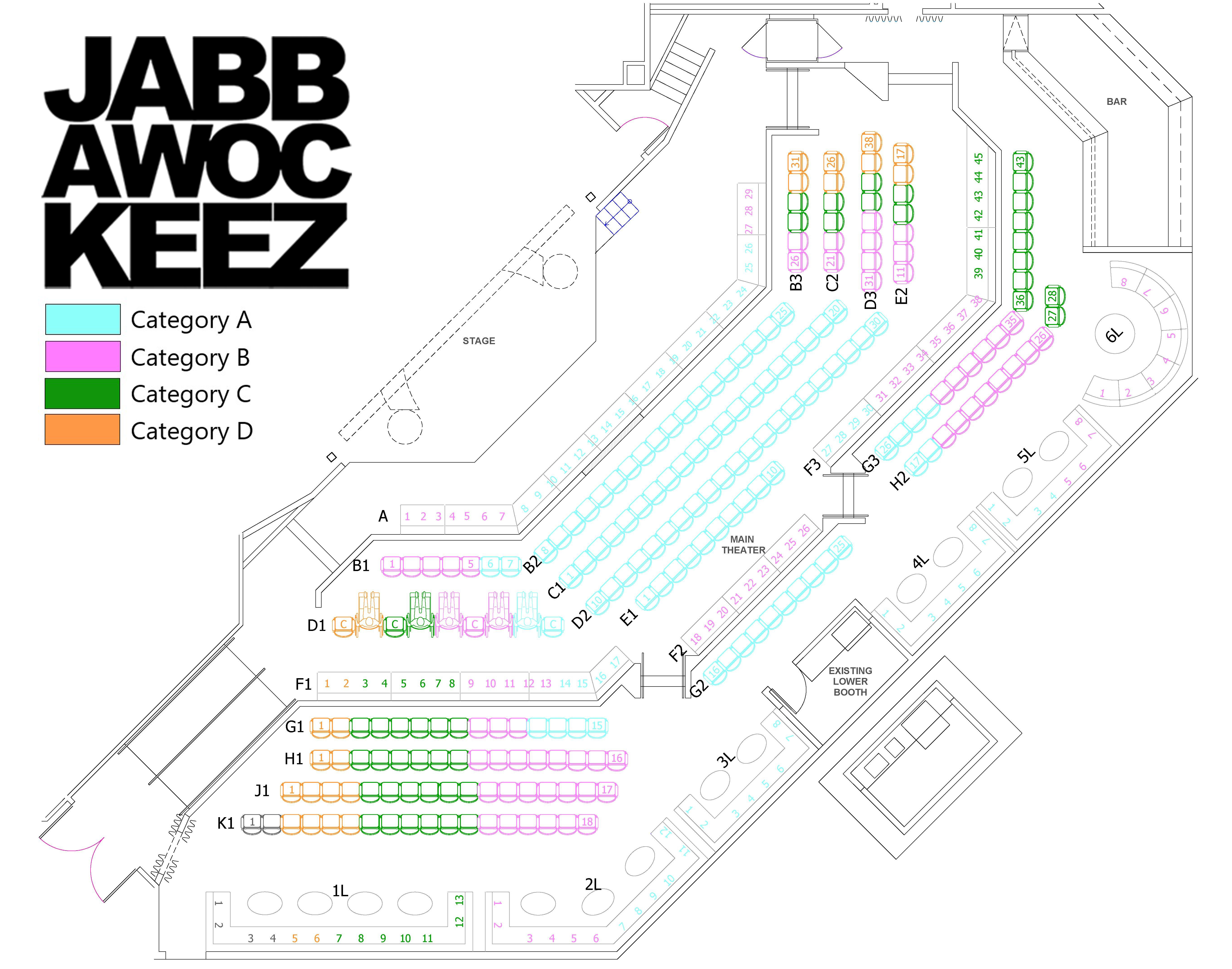 Jabbawockeez Seating Chart Las Vegas